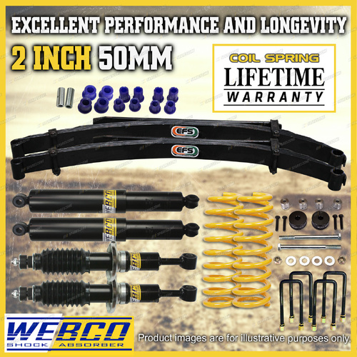 2" Lift Kit Shocks King Coil EFS Leaf Diff Drop for Toyota Hilux GR Sport GUN126