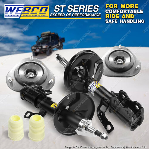 Front Shock Absorbers Strut Mount Bearing Kit For HOLDEN NOVA LE LF 89-94