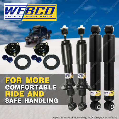 Front Rear Shock Absorber Strut Mount Bearing Kit for Hilux KUN26R GGN25R 05-on