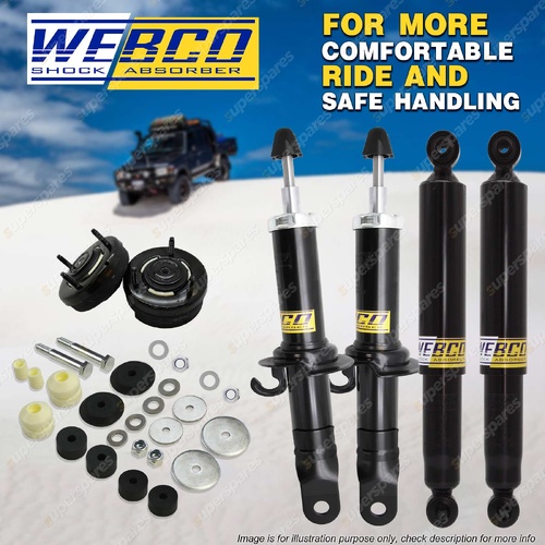 Front Rear Shock Absorber Strut Mount Kit for Ford Falcon Fairmont AU Wagon Ute