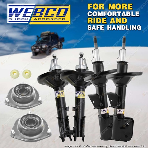 Front Rear Shock Absorber Strut Mount Bearing Kit for Hyundai Accent LC LS 00-06