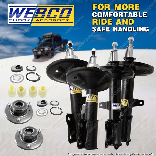 Front + Rear Shock Absorber Strut Mount Bearing Kit for Toyota Camry SXV10 96-97