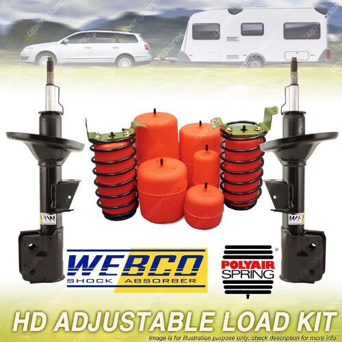 Rear Webco Shock Airbag Adjustable Load Kit 450kg for NISSAN MAXIMA J31 V6 sedan