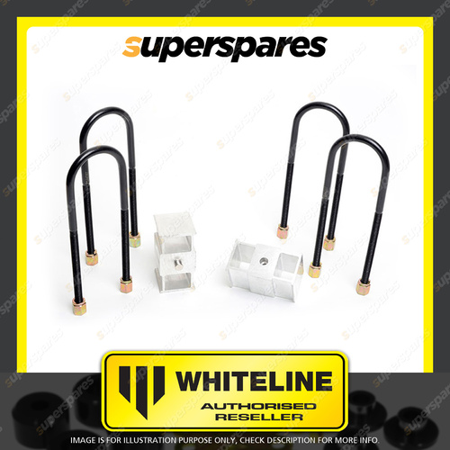 Whiteline Rear 2.5" Lowering Block Kit for GREAT WALL V200 V240 K2 WINGLE 3 5