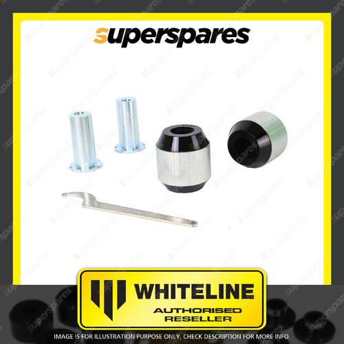 Whiteline Front Radius Arm Lower Bush Kit Double Offset for Kia Stinger CK 17-On