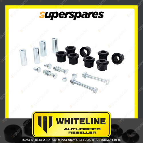 Whiteline Rear Control Arm Bushing Kit-Double Offset for HDT Commodore VX 00-02