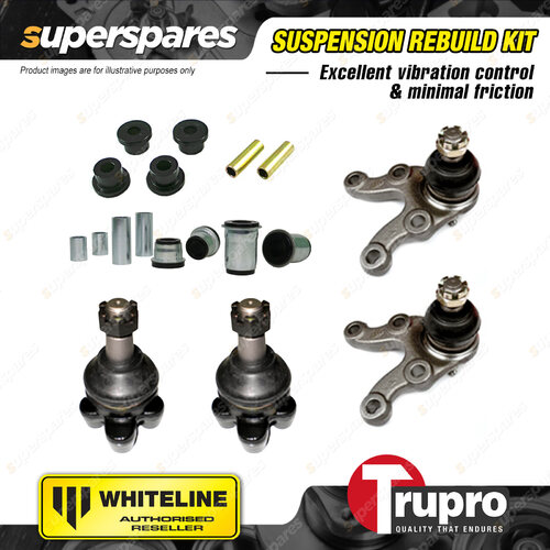 Whiteline Control Arm Bush + Trupro Ball Joint for Mitsubishi L300 SF SG SH SJ