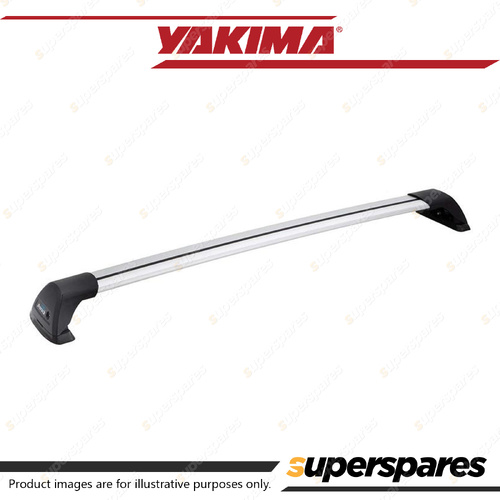 Yakima Aero Flush Bar Silver 100cm Single - Roof Rack Bar Locks Securely