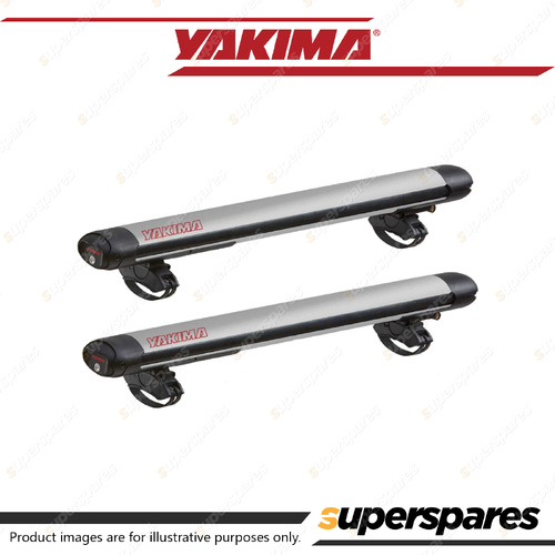 Yakima FatCat EVO 6 Silver with SKS Locks - Easily Carries Six Pair of Skis