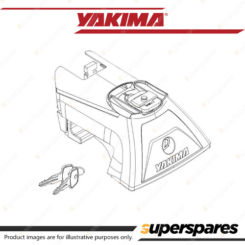 Yakima LockNLoad Flush Rail Leg Kit Bars Load Rating 100kg Included SKS Locks