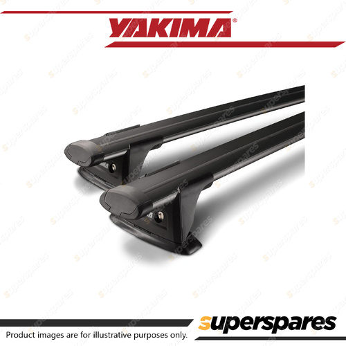 2 x Yakima ThruBar 120cm Black S16YB - Roof Rack Bar Seamless Appearance
