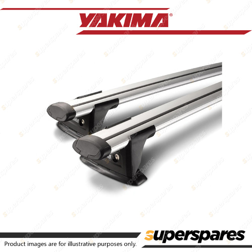 2 x Yakima ThruBar 135cm Silver S17Y - Roof Rack Bar Seamless Appearance