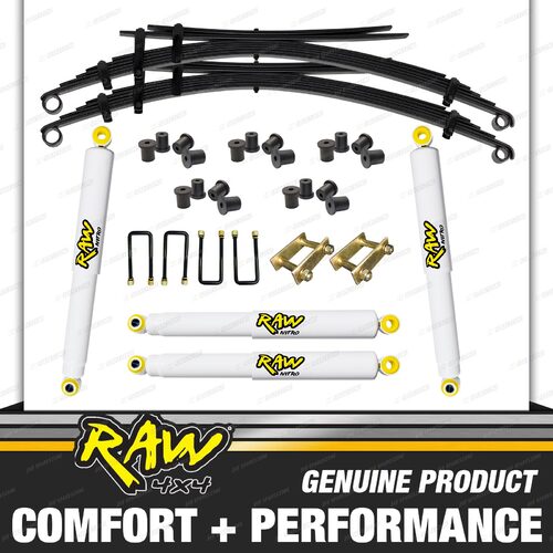 RAW 4x4 Shock + Leaf Springs for FORD COURIER PC PH 87-06 2"50mm Lift Kit 500KG