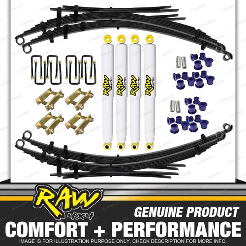 RAW 4x4 Shock Leaf Springs for LANDCRUISER FJ HJ 60 SERIES 2"50mm Lift Kit 300KG