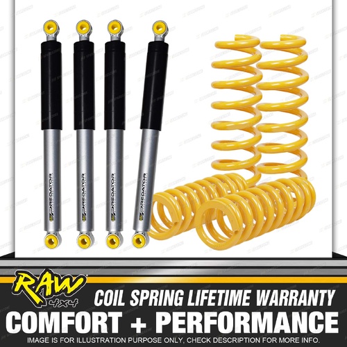 RAW Shock Coil Springs for Toyota PRADO RZJ VZJ KZJ 95 SERIES 2"50mm Lift 100KG
